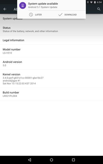 Fotografía - [Actualización: OTA Link] Android 5.1 OTA Actualizar ahora lanzando Para El LG G Pad 8.3 Google Play Edición